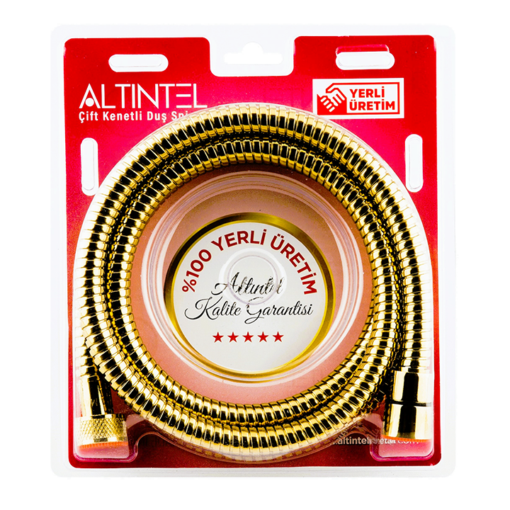 Altıntel Shower Spiral Packaged Gold 1/2